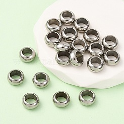 Бусины из нержавеющей стали rondelle 304&nbsp;STAS-N020-01-10mm