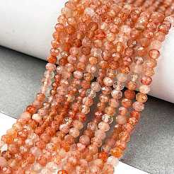 Натуральный Sunstone бисер пряди&nbsp;LS-G-L597-B02-02