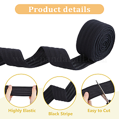 9.4 ярд плоского полиэстерового эластичного шнура/ленты&nbsp;EC-HS0001-01B