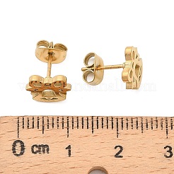 Серьги-гвоздики из нержавеющей стали 304&nbsp;LS-EJEW-I321-01G-02