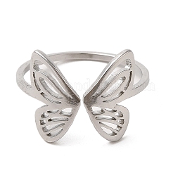 Открытое кольцо-манжета из нержавеющей стали марки 304&nbsp;LS-RJEW-Z026-07P