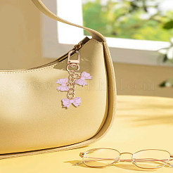 1 шт. подвеска-бантик из цинкового сплава с эмалью&nbsp;HJEW-LP0001-79