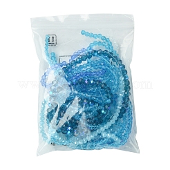 Стеклянные бусины с гальваническим покрытием &nbsp;EGLA-FS0001-42A