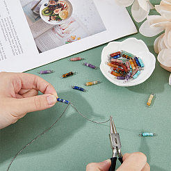 36 шт. 9 стиля подвески-соединители из натуральных смешанных драгоценных камней heishi&nbsp;PALLOY-FH00063