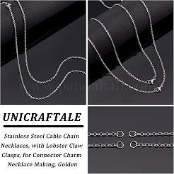 Наполовину готовые ожерелья из нержавеющей стали 304&nbsp;STAS-UN0038-66P