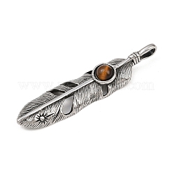 Естественно тигровый глаз большие кулоны&nbsp;STAS-Z171-13AS