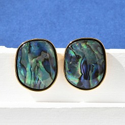 Серьги-гвоздики из нержавеющей стали 304&nbsp;EJEW-C138-03G