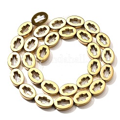 Гальванические нити из синтетических немагнитных гематитовых бусин&nbsp;G-L613-Z01-03F