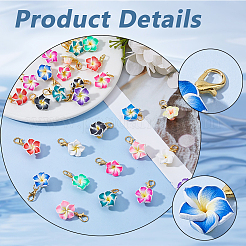 48шт 12 стильных подвесных украшений из полимерной глины&nbsp;HJEW-DC00122