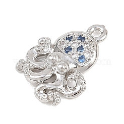 Латунные микро проложить кубического циркония подвески&nbsp;KK-L261-14B-P