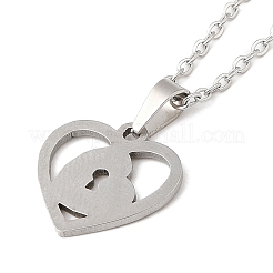 Не тускнеющее ожерелье из нержавеющей стали 306 для женщин&nbsp;LS-NJEW-Q772-01P-10