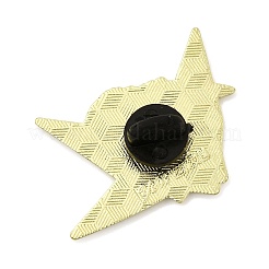 Булавки из эмалированного сплава с изображением журавлика и цветка для одежды (женские).&nbsp;LS-JEWB-F043-02D