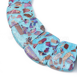 Синтетический драгоценный камень бисер нитей&nbsp;G-S327-001B