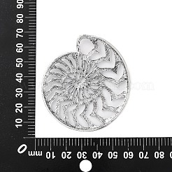 Тибетский сплав стиля большие кулоны&nbsp;PALLOY-S195-01B-AS