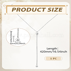 1 шт. ожерелье-лариат из нержавеющей стали&nbsp;NJEW-LP0004-29S