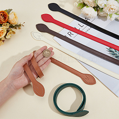 12шт. 6-х цветная ручка для сумки из искусственной кожи&nbsp;DIY-BBC0002-80