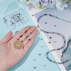 2 нити натуральных флюоритовых бусин нити&nbsp;G-OC0004-38