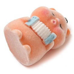 Милые подвески из флокированной смолы&nbsp;RESI-D072-01B