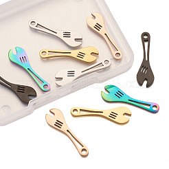 10 шт. подвески из нержавеющей стали 304 двух цветов&nbsp;FIND-BY0001-05