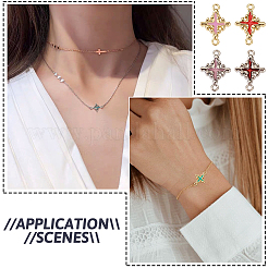 48 шт. 12 стиля подвески-соединители из эмалированного сплава с покрытием стойки&nbsp;FIND-TA0002-85