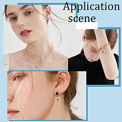 8 шт. 2 цвета латунные подвески с микропаве и кубическим цирконием&nbsp;KK-BBC0002-55