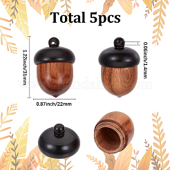 5 шт. отсоединяемые деревянные подвески&nbsp;HJEW-SC0002-53