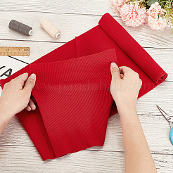 Ткань из хлопка со спандексом в рубчик для манжет&nbsp;FIND-WH0260-39B