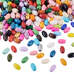 300 шт. окрашенных распылением деревянных бусин схима&nbsp;WOOD-TA0002-83B