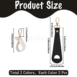 4 шт. 2-х цветные зажимы для шляп из искусственной кожи&nbsp;FIND-GF0008-14E