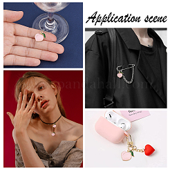 Подвески из эмалевого сплава с покрытием из легкого золота&nbsp;ENAM-SC0002-75