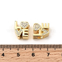 Латунные микропаве из прозрачного кубического циркония&nbsp;KK-P344-03G