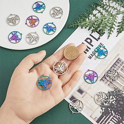 20 шт. подвески из нержавеющей стали 304 двух цветов&nbsp;STAS-DC0011-75