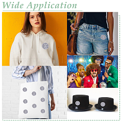 12 шт. 3 стиля полиэстеровых заплаток для термоприклеивания/пришивания&nbsp;PATC-ME0001-20