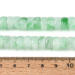 Окрашенные природные белый нефрит бисер пряди&nbsp;G-T143-17D