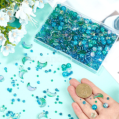 Прозрачные стеклянные бусины смешанного стиля&nbsp;GLAA-SC0002-18B