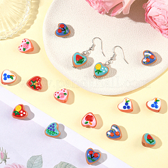 20 шт. окрашенные стеклянные бусины&nbsp;LAMP-SC0001-65