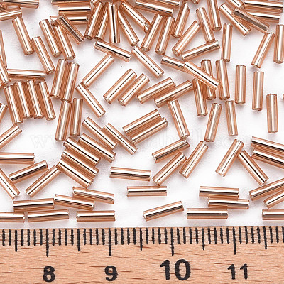 Никелированный стеклянные бусины стеклярус&nbsp;SEED-S046-01B-39A-1