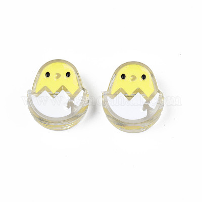 Прозрачные акриловые бусины&nbsp;ACRC-S039-07G-1