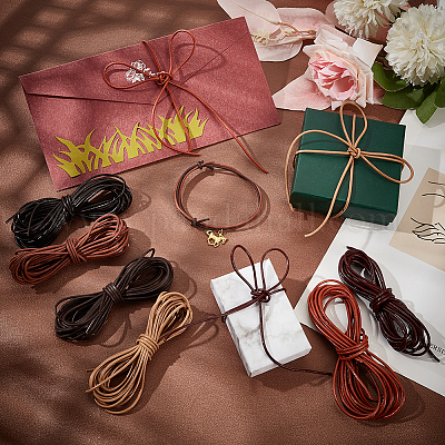 30 ярд двухцветного шнура из коровьей кожи&nbsp;WL-PH0004-23A-1