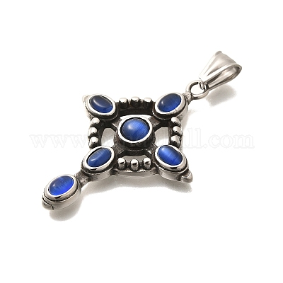 Подвески из антикварного серебра 304 из нержавеющей стали STAS-R140-05AS-03-1