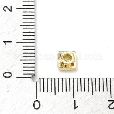 Квадратные латунные микропаве кабошоны из кубического циркония&nbsp;KK-P345-13G-E06-1