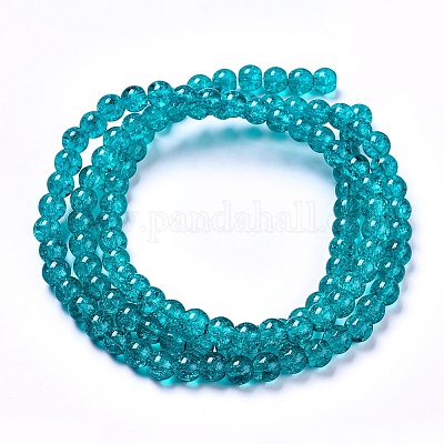 Стеклянные бусины кракле&nbsp;LS-CCG-Q001-8mm-A25-1