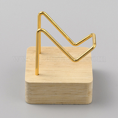 Квадратные деревянные стойки из минерального хрусталя ODIS-WH0025-125G-1