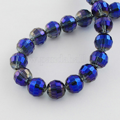 Гальванические стеклянные бусины&nbsp;EGLA-R041-8mm-05-1