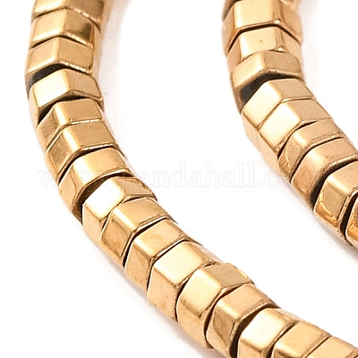 Гальванические нити из синтетических немагнитных гематитовых бусин G-H027-F01-01-1