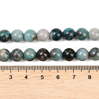 Природные хризоколлу бисер нитей&nbsp;G-K405-B01-8mm-1