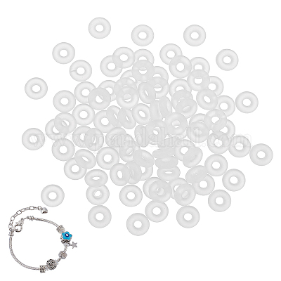 500 шт. силиконовые бусины-разделители&nbsp;SIL-UN0001-02B-1