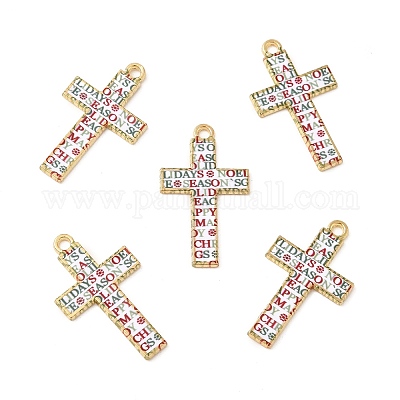 Подвески в стиле мозаики из сплава золотого тона ENAM-G213-01G-03-1