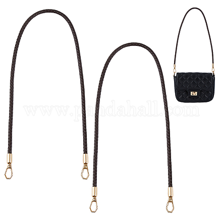 Плетеные ручки сумки из искусственной кожи&nbsp;PURS-WH0005-96A-04G-1