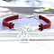 Infinity & Paw Print & Word Love Alloy with Suede Cord Charm Bracelets, Platinum, Dark Red, 6-3/4 inch(17cm)